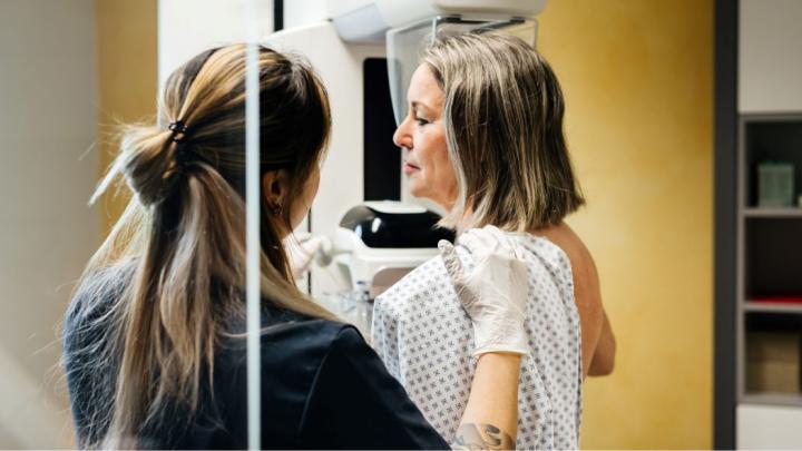 Nurse treating patient