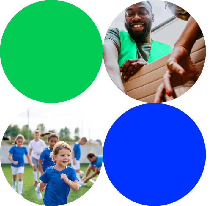 Kids playing soccer