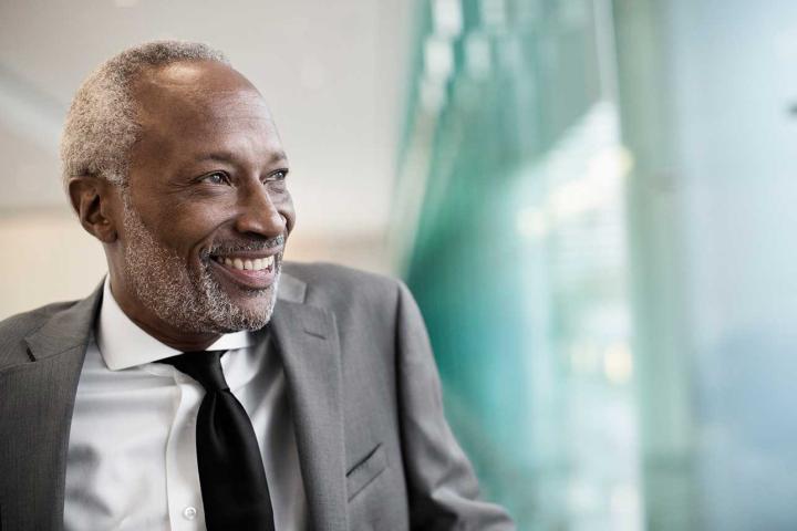 Man smiling